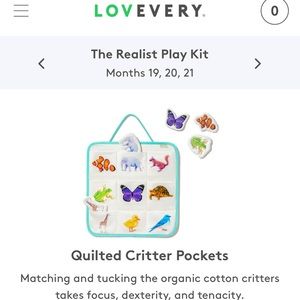 Lovevery Quilted Critter Pockets